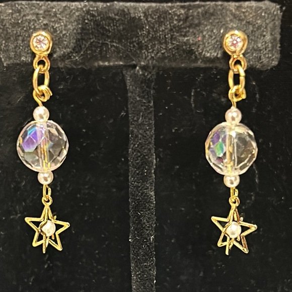 Celestial Star Drop Earrings-Boutique - Picture 6 of 8